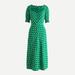 J. Crew Dresses | J.Crew Puff Smocked Sleeve Midi Dress In Floral Print Size 4 | Color: Green/White | Size: 4