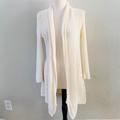 Anthropologie Sweaters | Anthropologie Angel Of The North Crochet Knitted White Long Cardigan Womens S | Color: Cream/White | Size: S