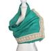 Free People Accessories | Free People Scarf Wrap Blanket Oversized Summer Crochet Sarong Green 50 X 70 | Color: Green | Size: Os