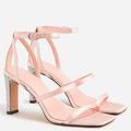 J. Crew Shoes | J Crew Ava Strappy Glitter Block Heel Leather Sandals Mauve Pink Nwt | Color: Pink | Size: Various