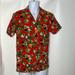 Disney Shirts | Disney Men’s Red Hawaiian Mickey Mouse Pineapple Shirt Sz Small | Color: Red | Size: S