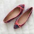 J. Crew Shoes | J. Crew Gemma Flats In Paisley | Color: Green/Pink | Size: 6.5