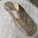 Anthropologie Shoes | Gold Leather Sandals By Anthropologie - Sz 38/8 | Color: Gold | Size: 8