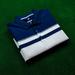 Adidas Shirts | Adidas Golf Navy Blue With White And Grey Stripes | Color: Blue/White | Size: L