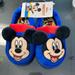 Disney Shoes | Disney Mickey Mouse Slippers, Boys 7-8 | Color: Blue/Red | Size: 7-8