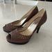 Michael Kors Shoes | Michael Kors Brown Heel Shoes, Size 8.5 | Color: Brown | Size: 8.5