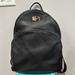 Michael Kors Bags | Michael Kors Black Pebbled Leather Large Abbey Backpack | Color: Black | Size: Os