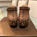 Gucci Shoes | Gucci Brown Leather Studded Platform Clogs, See Pics For Minor Imperfections. | Color: Brown/Tan | Size: 38