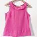 J. Crew Tops | J Crew Women’s Sleeveless Hot Pink Silk Blend Blouse Size 2 | Color: Pink | Size: 2