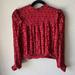 Free People Tops | Free People Roma Blouse In Red Size Small | Color: Red | Size: S