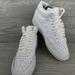 Nike Shoes | Nike Court Vision Mid Women Size 7 Triple White Sneaker Running Shoes Cd5436-100 | Color: White | Size: 7