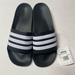 Adidas Shoes | Adidas Adilette Shower Men's Slides - Core Black / Cloud White / Core Black, Us | Color: Black/White | Size: 11