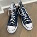 Converse Shoes | Converse All Star Chuck Taylor Sz 7 High Top Sneakers Navy Blue | Color: Blue/White | Size: 7