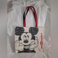 Disney Bags | Disney Parks Authentic Walt Disney World Mickey Mouse Tote Bag Nwot | Color: Cream/Red | Size: Os