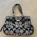 Coach Bags | Excellent Condition Coach Gray & Black Monogramed Purse | Color: Black/Gray/Silver | Size: Os