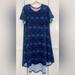 Lularoe Dresses | New Plus Size 2x Lularoe Carly Dress. | Color: Blue | Size: 2x