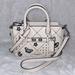 Coach Bags | Coach Swagger Blake 25 Souvenir Embroidery Patchwork Satchel Chalk White Leather | Color: Silver/White | Size: 7.5"H X 4.5"W X 9.5"L