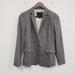 J. Crew Jackets & Coats | J Crew Womens Regent Blazer Size 2 Wool Flannel Gray Single Breasted One Button | Color: Gray | Size: 2