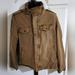 Levi's Jackets & Coats | Levis Jacket Mens Khaki Size Medium Denim Military Jacket Two Pocket Hooded Eu | Color: Brown/Tan | Size: M
