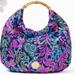 Lilly Pulitzer Bags | New Lilly Pulitzer Gwp Bamboo Bag Aegean Navy Calypso Coast | Color: Blue/Pink | Size: Os