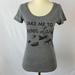 Disney Tops | Disney “Take Me To Never Land” Gray Graphic Tee - Size Small | Color: Black/Gray | Size: S