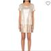 Free People Dresses | Drenched In Sequins Rose Gold Combo Dress | Color: Cream/Gold | Size: M