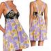 Free People Dresses | Free People Baby It's You Floral Mini Dress Small | Color: Black/Purple | Size: S