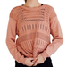 Free People Tops | Free People Movement Keenan Sweater Xs Pink Knit Crew Neck Long Sleeve 264 | Color: Pink | Size: Xs