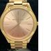 Michael Kors Accessories | Michael Kors Mk3197 Unisex Watch Rose Gold Stainless Steel Analog 42mm Case D559 | Color: Gold/Tan | Size: One Size