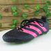 Adidas Shoes | Adidas Youth Girls Cleat Shoes Black Synthetic Lace Up Size 3 Medium | Color: Black/Red/Tan | Size: 3bb