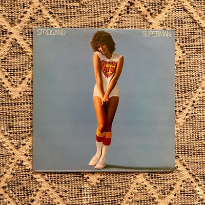 Columbia Media | Barbra Streisand Superman Album Vinyl Lp Record 1977 | Color: Blue | Size: Os