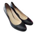 Coach Shoes | Coach Missy Black Leather Round Toe Pumps Size 9 | Color: Black | Size: 9