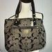 Coach Bags | Coach “Poppy Glam” Signature Tote/ Shoulder Bag D120-17890 | Color: Black/Gray | Size: Os