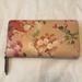 Gucci Bags | Gucci Shanghai Calfskin Blooms Print Zip Around Wallet Pink Apricot Multicolor | Color: Pink/Silver | Size: Os
