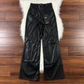 Levi's Pants & Jumpsuits | Levi's Size 25 Faux Leather 70's High Flare Pants | Color: Black | Size: 25