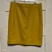 J. Crew Skirts | J.Crew Wool Pencil Skirt Nwt | Color: Yellow | Size: 12