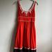 Anthropologie Dresses | Adorable Summer Dress With Great Accents! | Color: Purple/Red | Size: 6