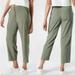 Athleta Pants & Jumpsuits | Athleta Tribeca Crop Laurel Olive Green Utility Pants Size 4 ~Euc | Color: Green | Size: 4
