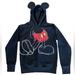 Disney Shirts & Tops | Disney Parks Mickey Mouse Hoodie With Ears Kids Xl Body Print Black Sweatshirt | Color: Black/Red | Size: Xlb