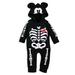 Disney One Pieces | Disney Mickey Mouse Halloween Skeleton Romper For Baby (18-24 Months) | Color: Black | Size: 18-24mb