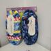 Disney Accessories | Disney Stitch, Fuzzy Slipper Socks Shoe Size 79 1/2 | Color: Blue | Size: Os