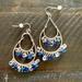 American Eagle Outfitters Jewelry | American Eagle Outfitters Statement Earrings | Color: Blue/Silver | Size: Os