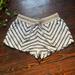 Anthropologie Shorts | Anthropologie | Terry Cloth Chevron Shorts | S | Color: Cream/Gray | Size: S