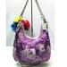 Coach Bags | Coach Horse & Carriage Purple Canvas White Leather Trim Crossbody Shoulder Bag | Color: Purple | Size: Os