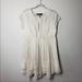 Free People Dresses | Free People Cream White Lace Beaded Dress Size M | Color: Cream/White | Size: M