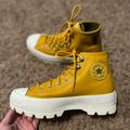 Converse Shoes | Converse, High Top, Platform, Winter, Lugged, Sneaker, Green, All Weather, Fall | Color: Gold/Yellow | Size: 6