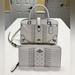 Coach Bags | Coach Mercer 24 Bandana-Rivets + Matching Wallet Dark Gunmetal Chalk F55634 | Color: White | Size: Os