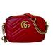Gucci Bags | Gg Marmont Mini Shoulder Bag - Red | Color: Red | Size: Os
