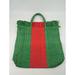 Gucci Bags | Gucci Green Stripe Web Woven Straw Raffia Tote Shopper Bag | Color: Blue/Green/Red | Size: Os