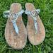 Michael Kors Shoes | Michael Kors Cork Flip Flops | Color: Gray/Silver | Size: 8